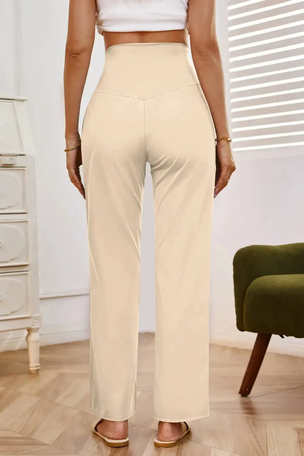 Modern High Waist Wide Leg Pants