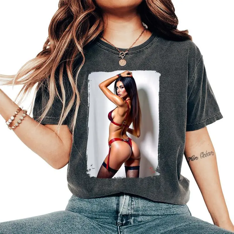 Hot Girl On For Sexy Booty Bikini Model 2 Women's Oversized Comfort T-Shirt