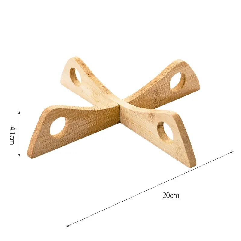 Cross Tray Holder Wooden Removable Table