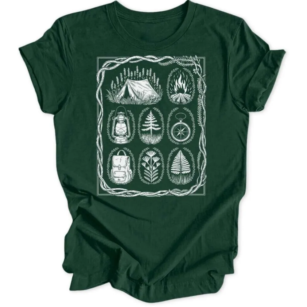 Botanical Camping Unisex T-Shirt