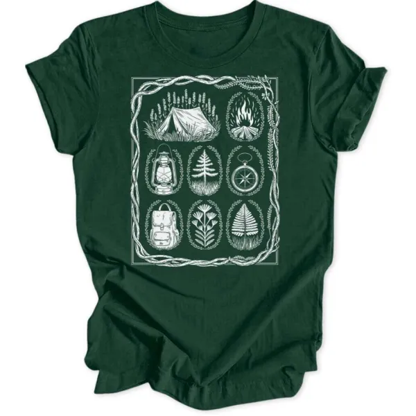 Botanical Camping Unisex T-Shirt
