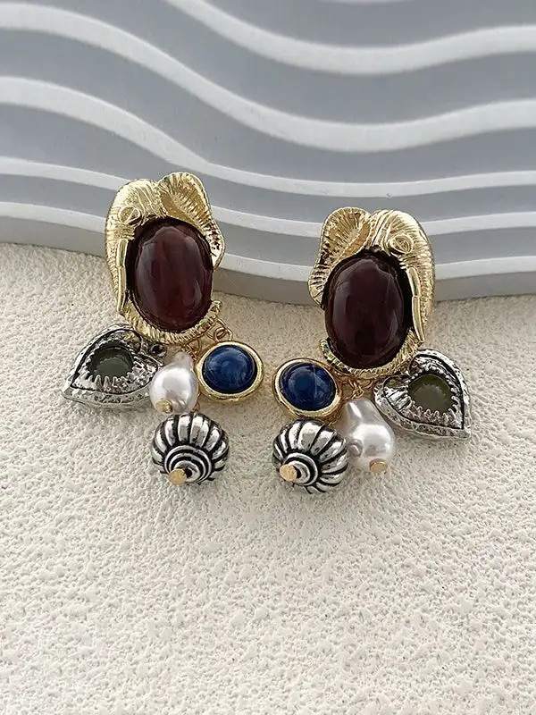 Streamlined Celestial Accent Earrings