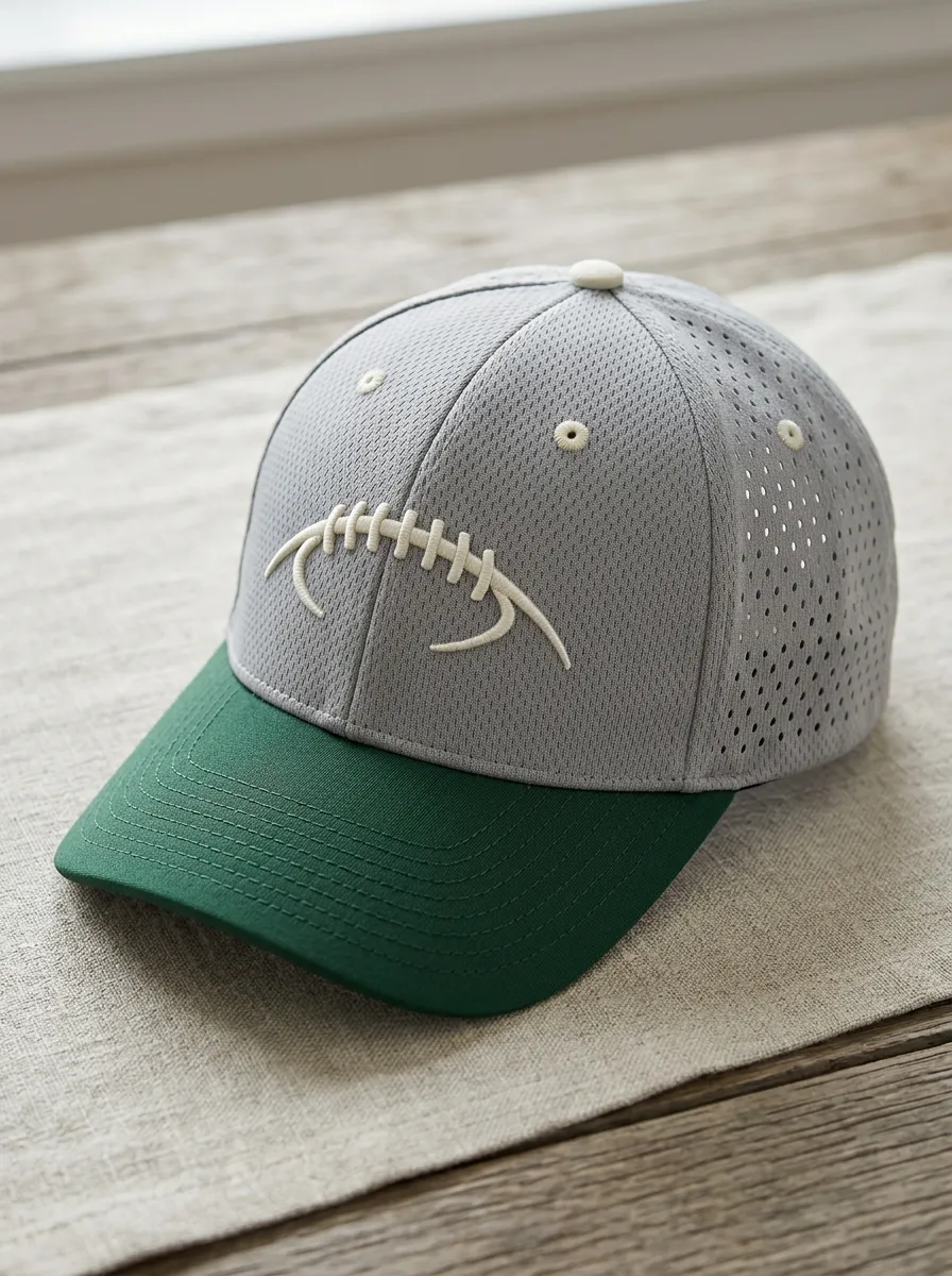Unisex American Football Fan Embroidered Rugby Ball Printed Cap