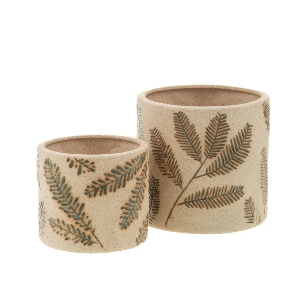 Beige Branch Ceramic Planter