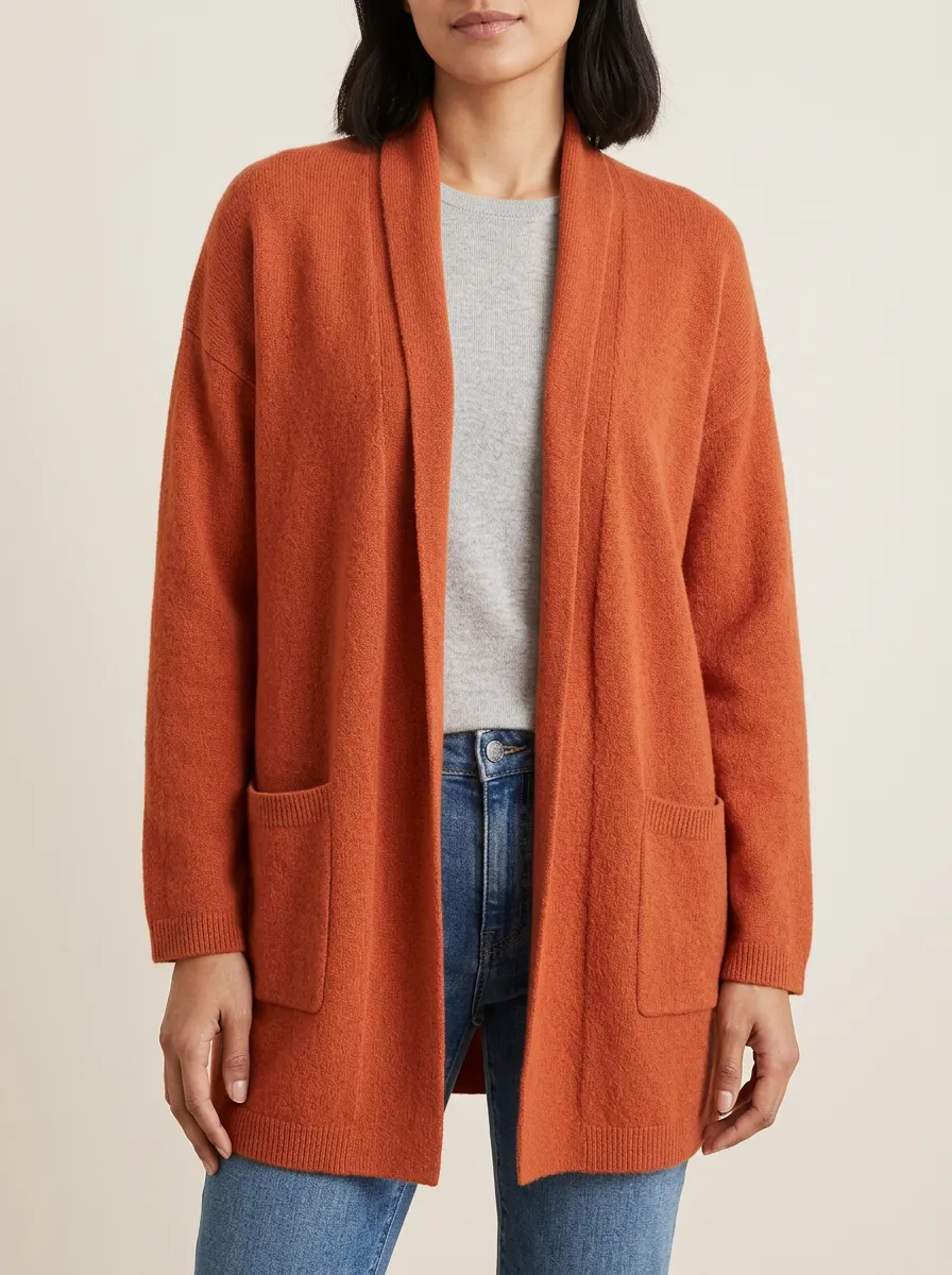 Scenic Open-Front Knit Cardigan