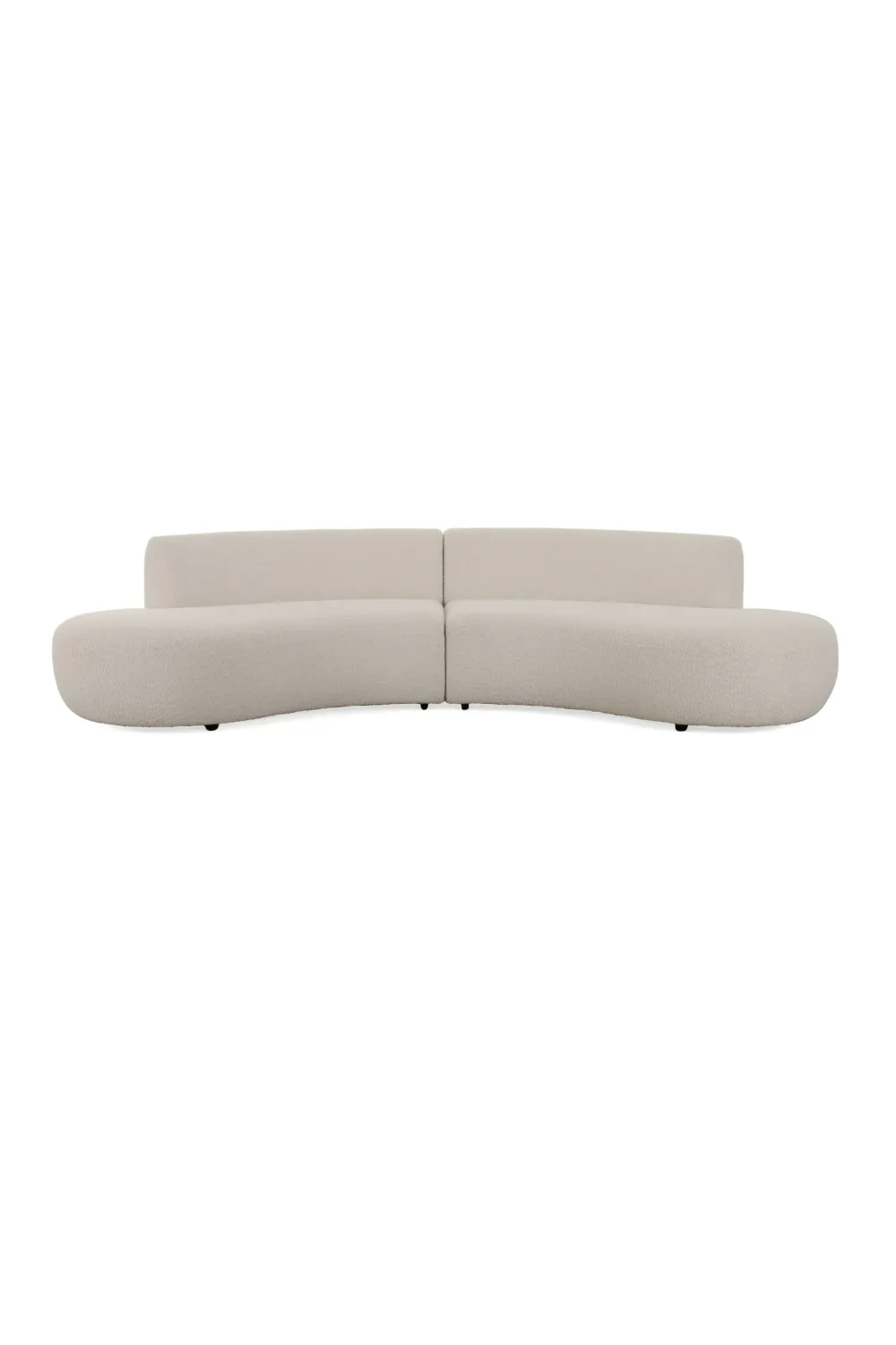 Soft-Form Sectional Curved Sectional Sofa