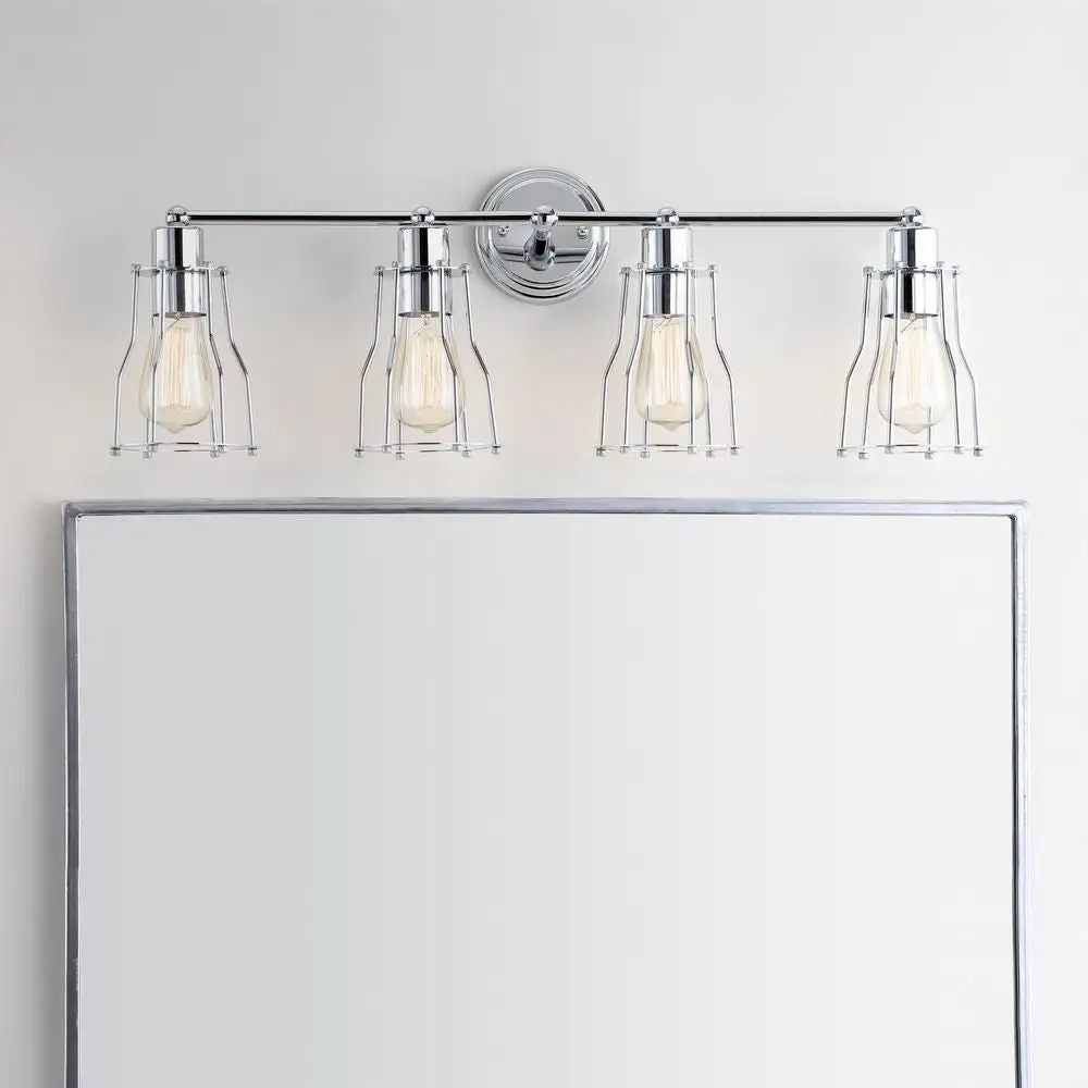 Four-Light Metal Vanity Light