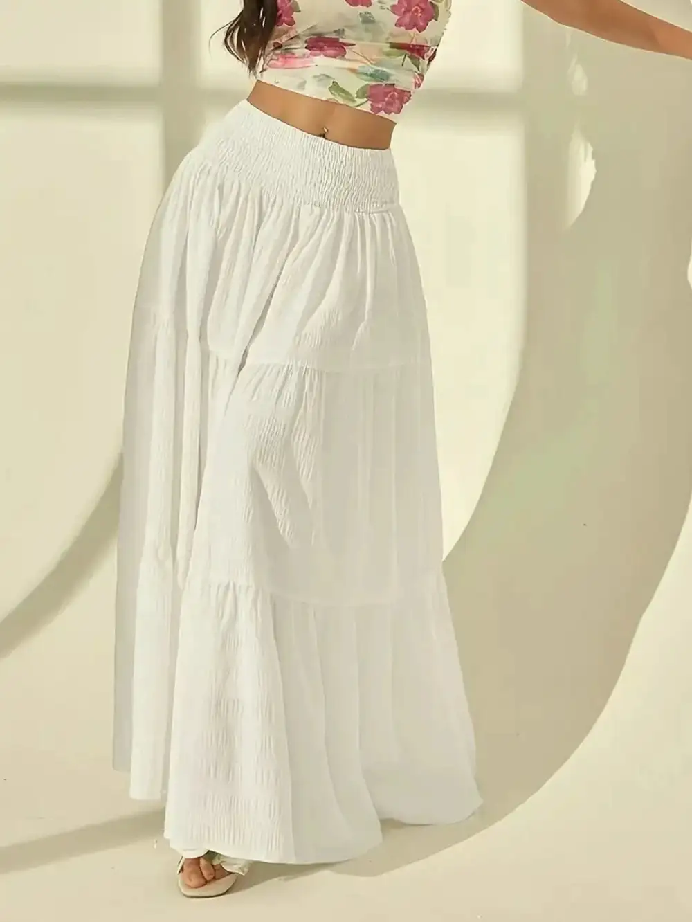 Everyday Draped Maxi Skirt