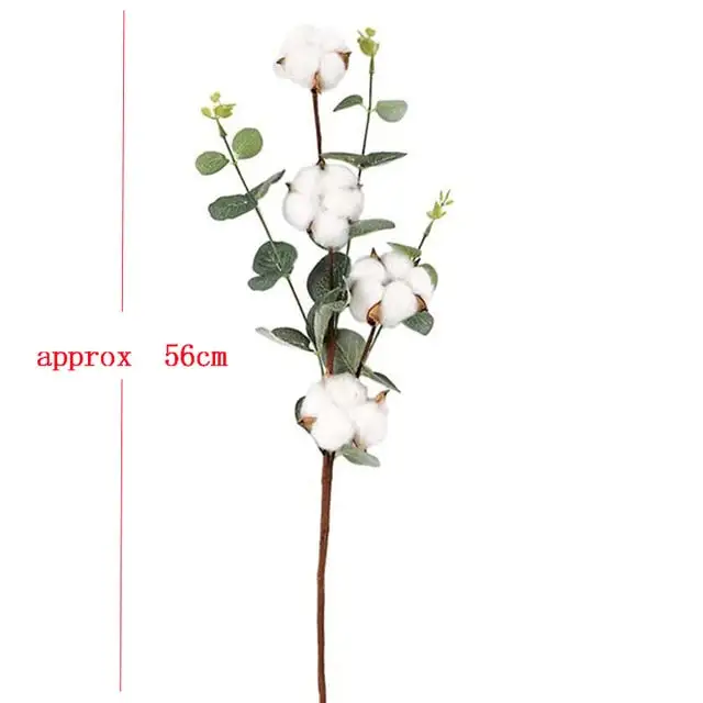 Floral Artificial Cotton Decorative Botanical Accent