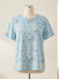 Floral Women's Loose Printed T-Shirt