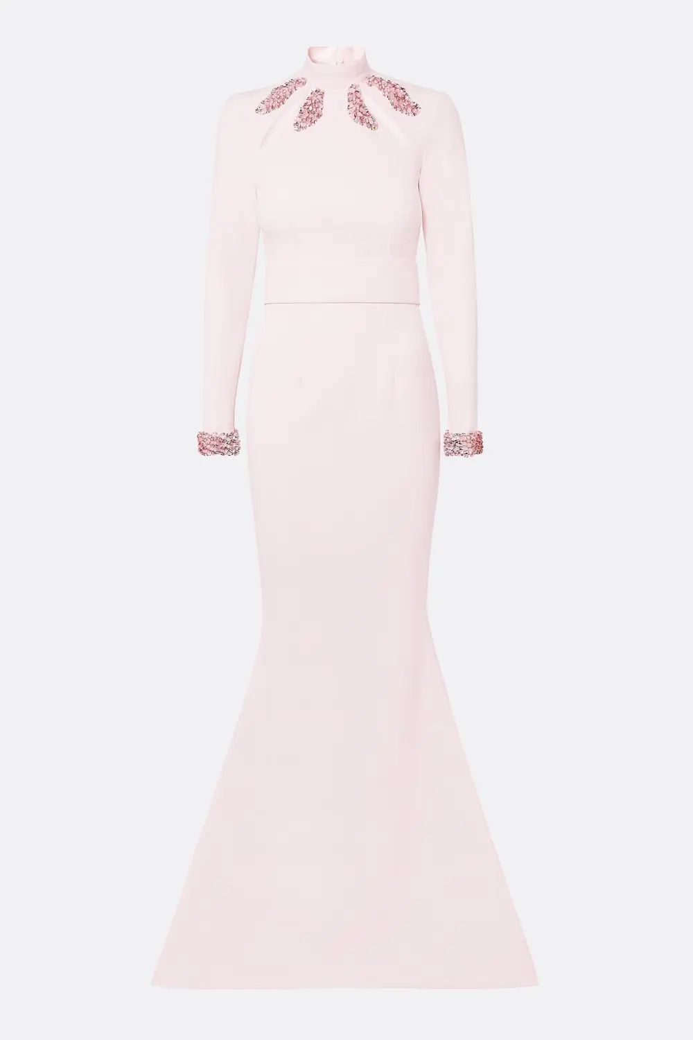 Sequin Cut-Out Long Sleeve Maxi Dress