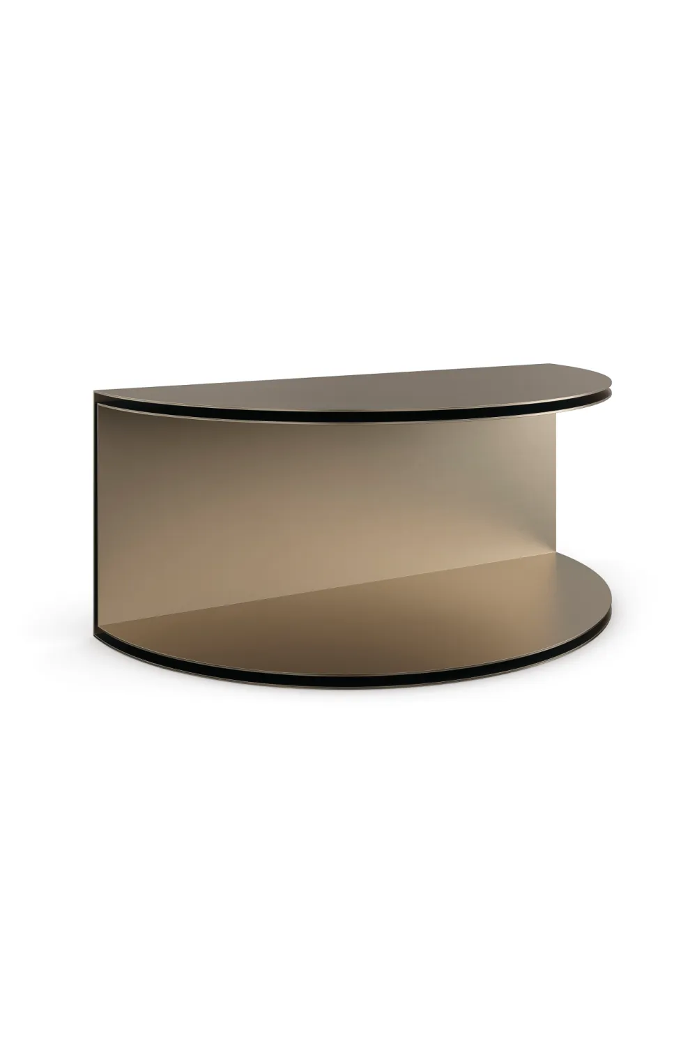 Sculptural Semi-Circle Cocktail Table