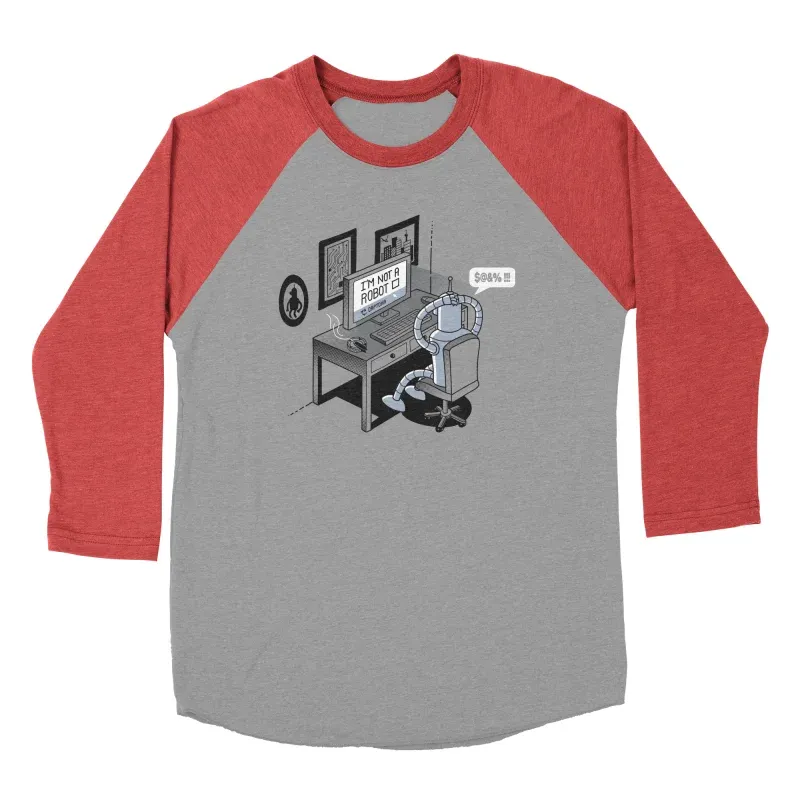 Men's Cartoon Robot Graffiti Round-Neck Long-Sleeve T-Shirt
