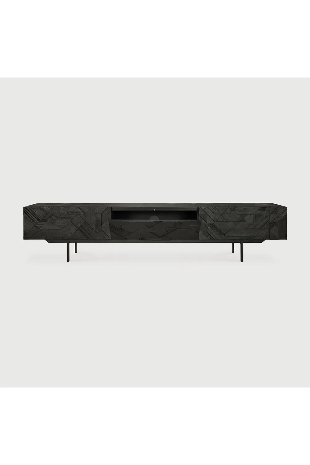 Fluted Teak Media Unit