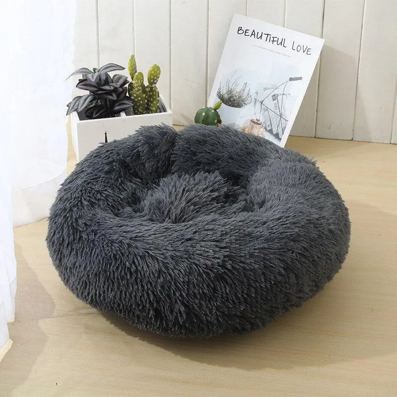 Plush Round Pet Bed