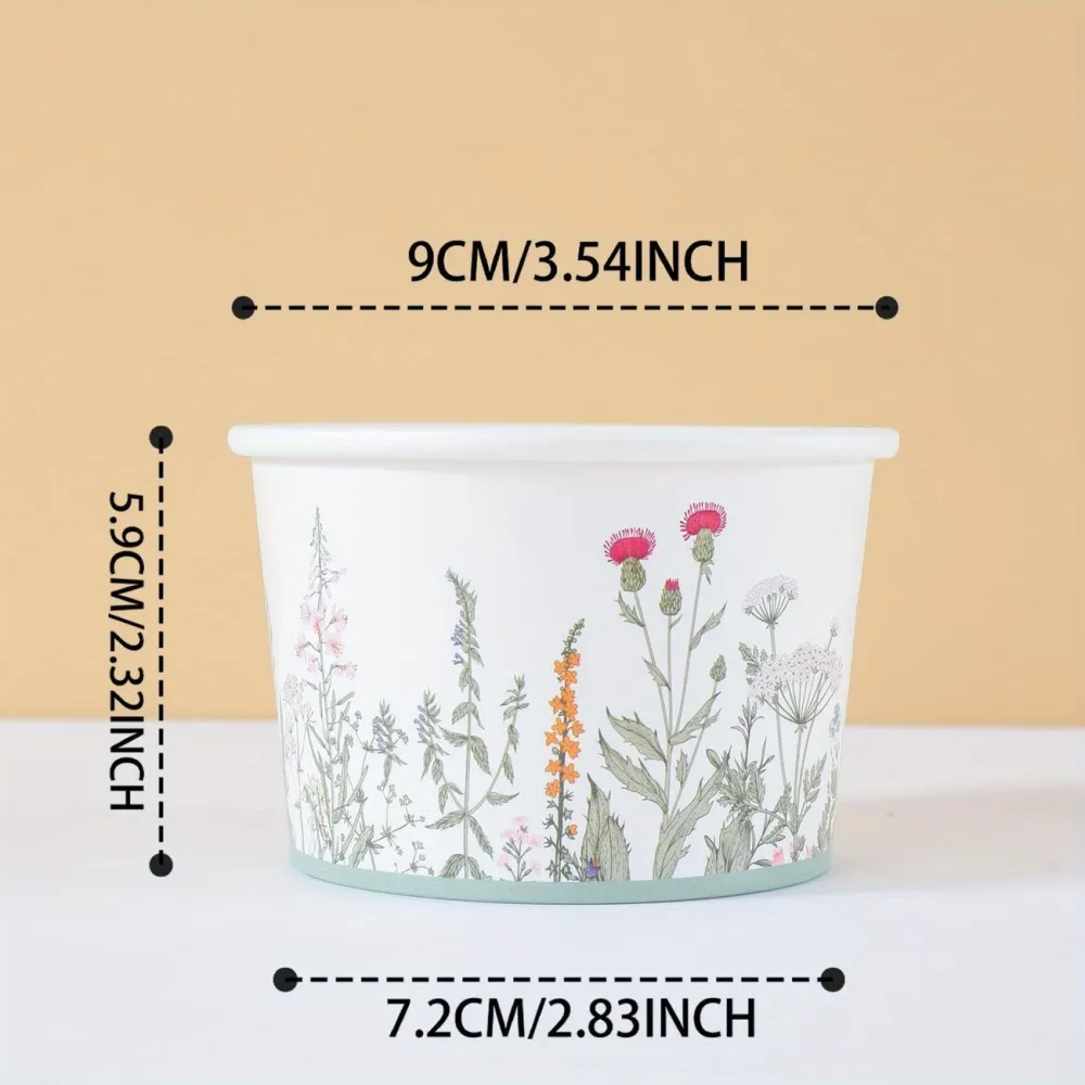 Wildflower Paper Snack Cups