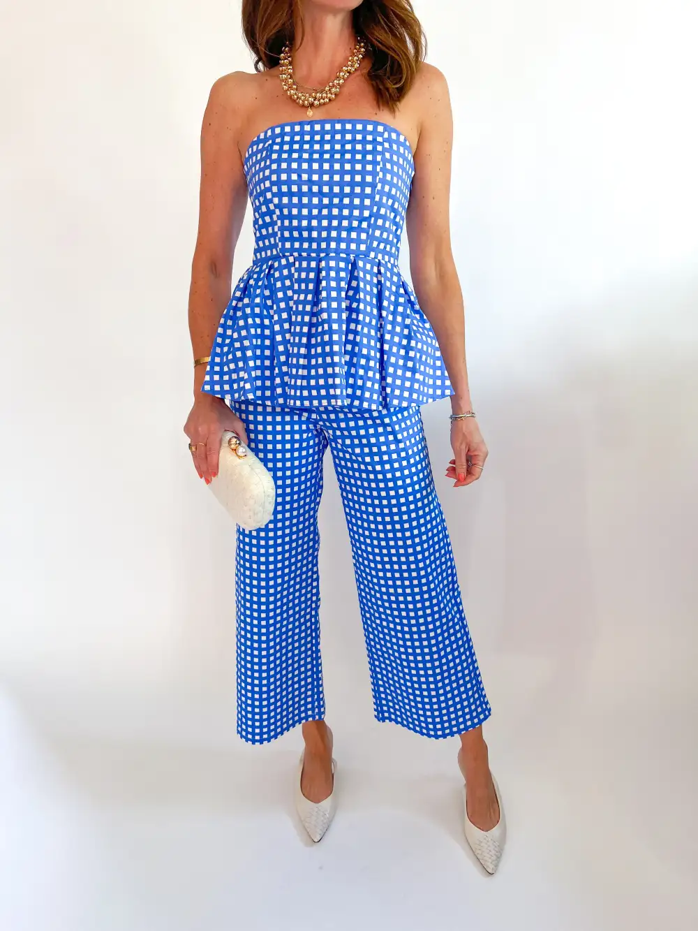 Textured Wide Leg Pants