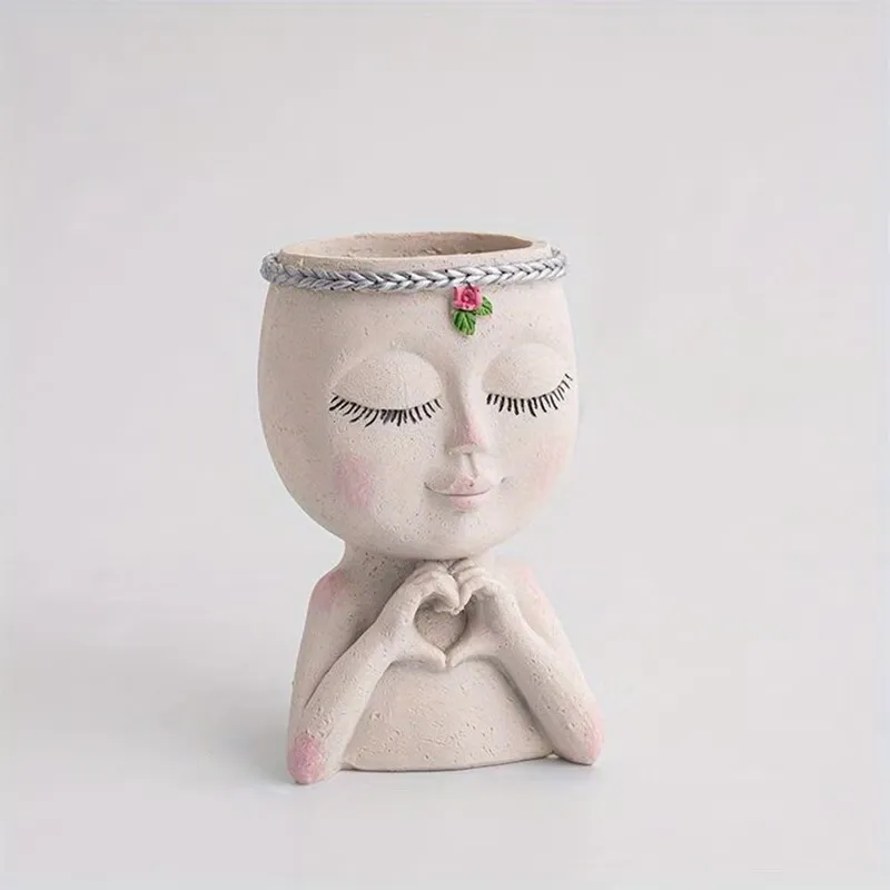 Face-Shaped Planter