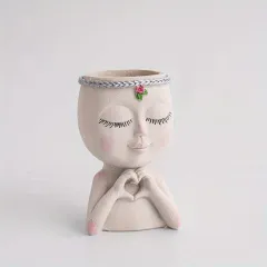 Face-Shaped Planter