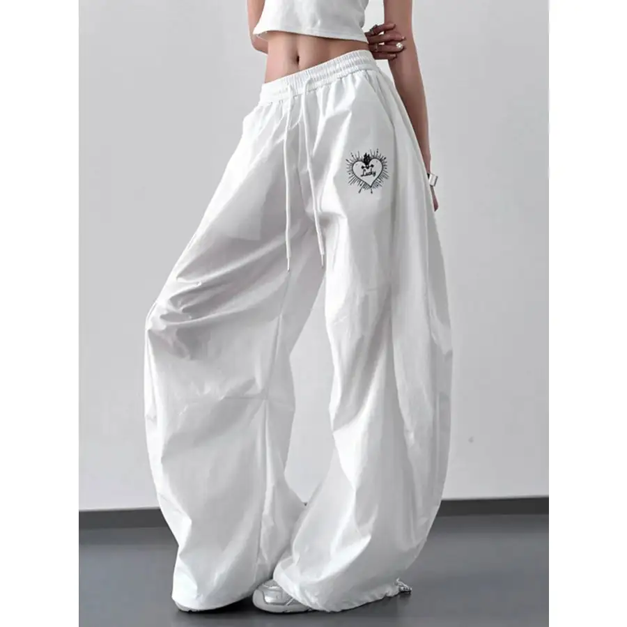 Soft Wide Leg Drawstring Pants