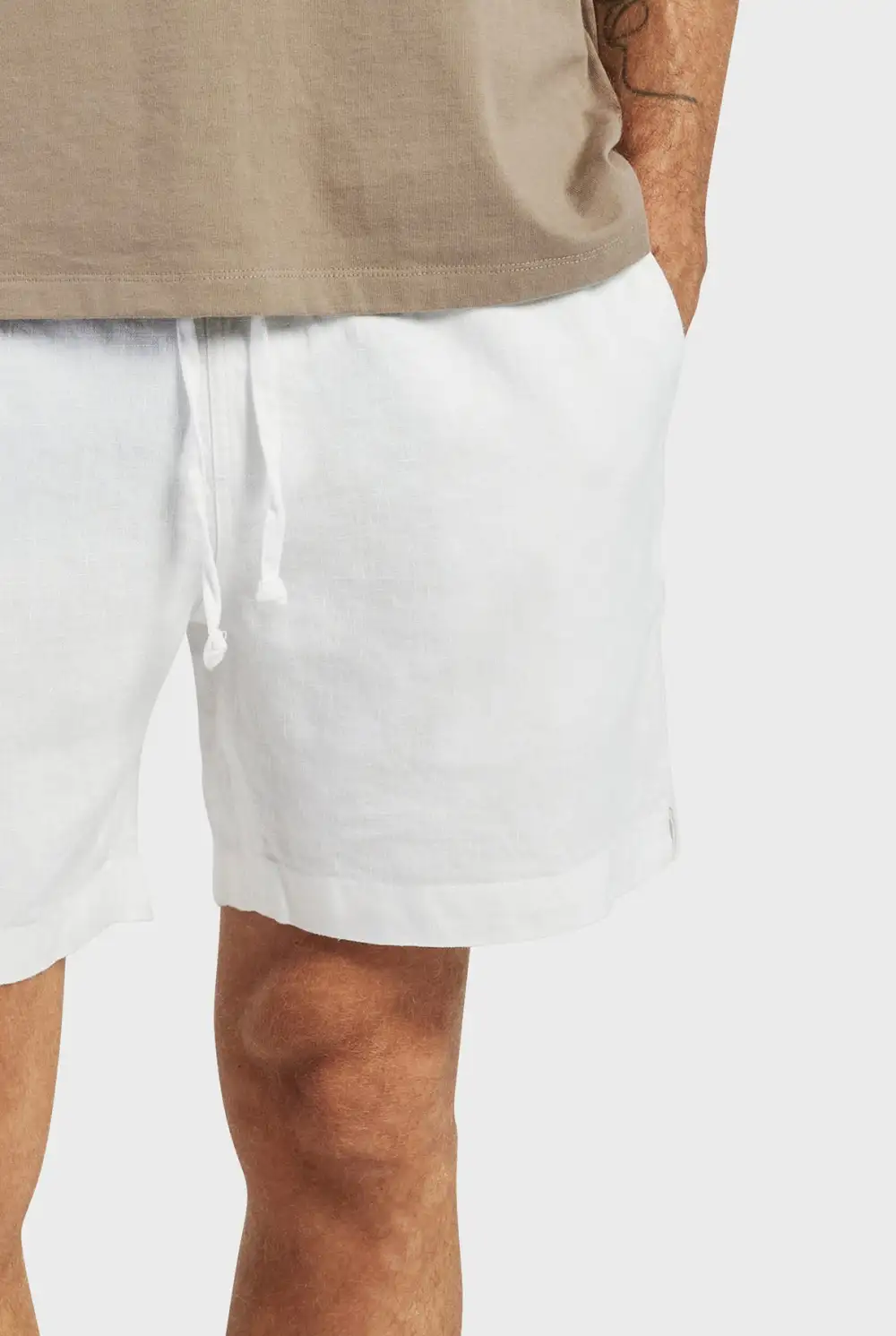 Durable Cotton Blend Drawstring Casual Travel Shorts
