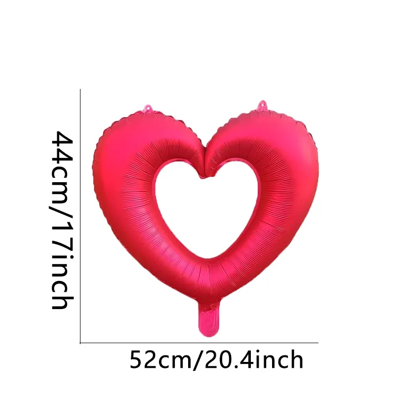 Hollow Heart Mylar Balloons