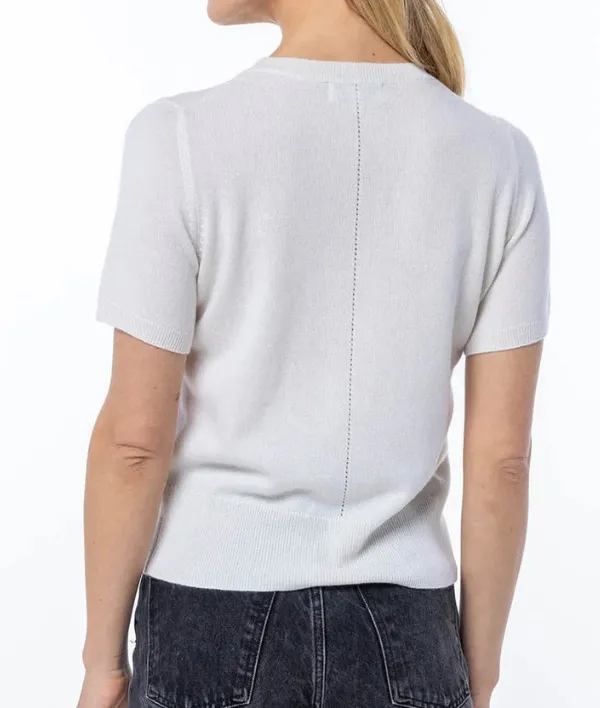 Short Sleeve Cashmere Crew