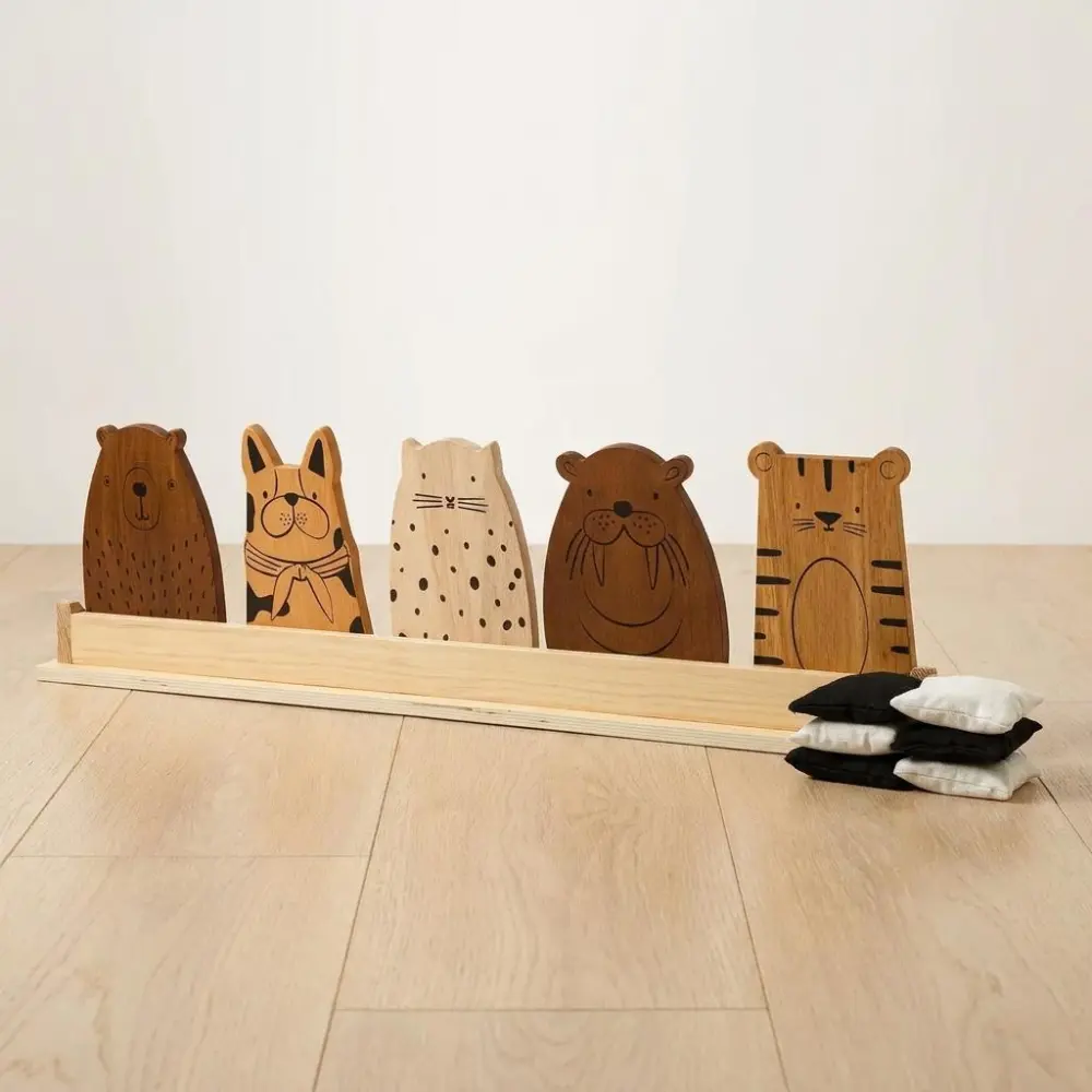 Fun Zoo Crew Indoor Outdoor Bean Bag Toss Game