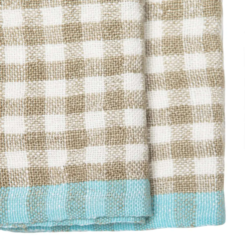 Textured Gingham Kitchen Towel Set