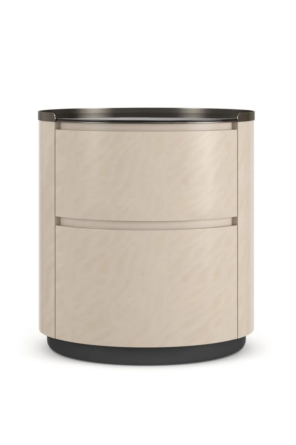 Round Drawer Nightstand