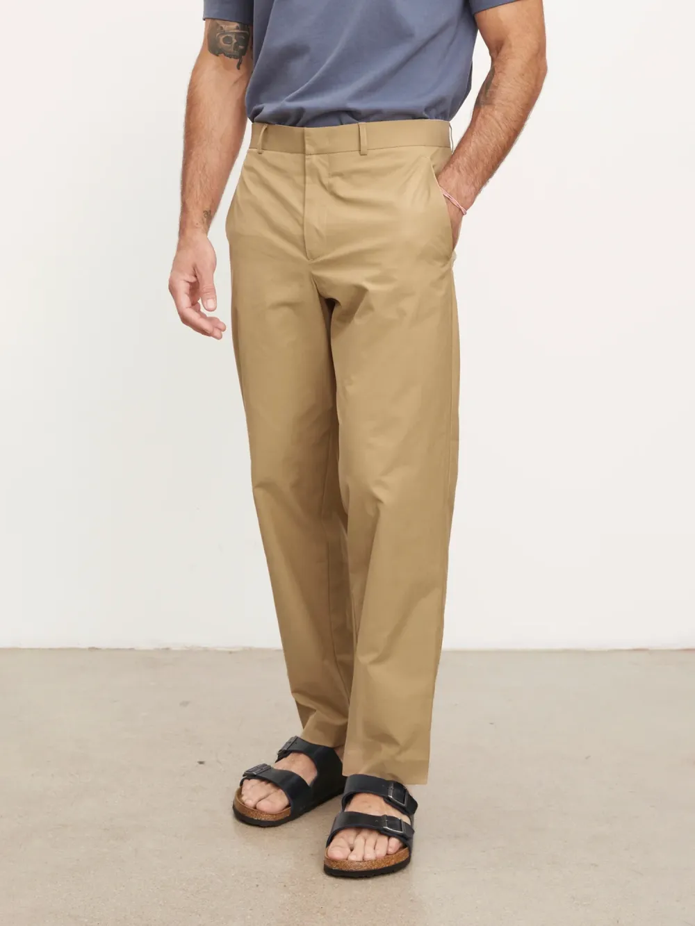 Men's Solid Color Business Suit Commuter Pants