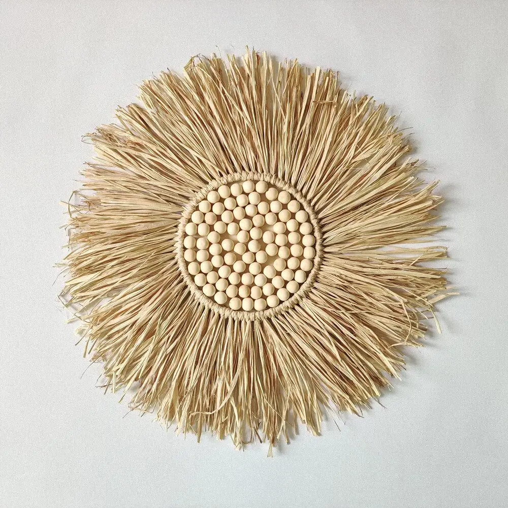 Woven Round Decorative Wall Mirror