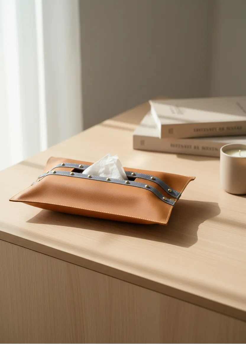 Tan Grey Tissue Cover