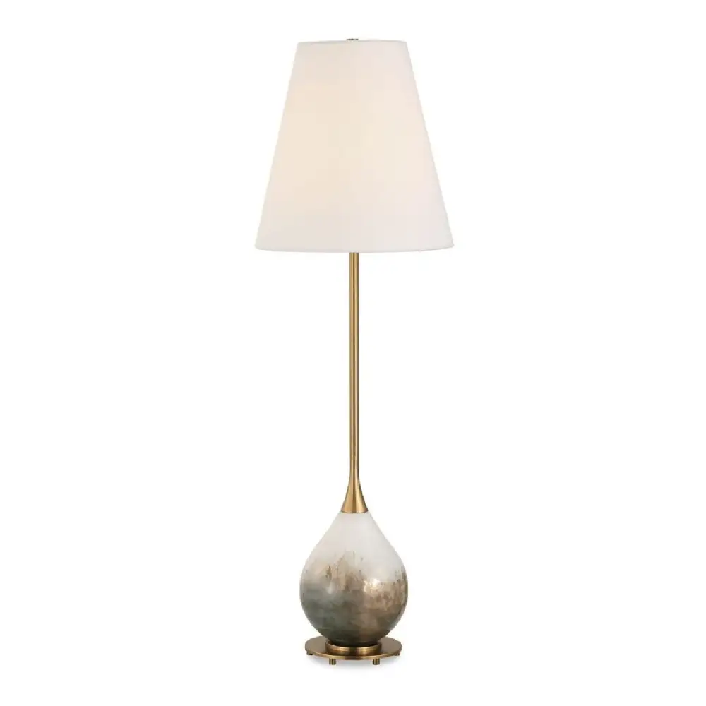 Smoked Glass Buffet Lamp