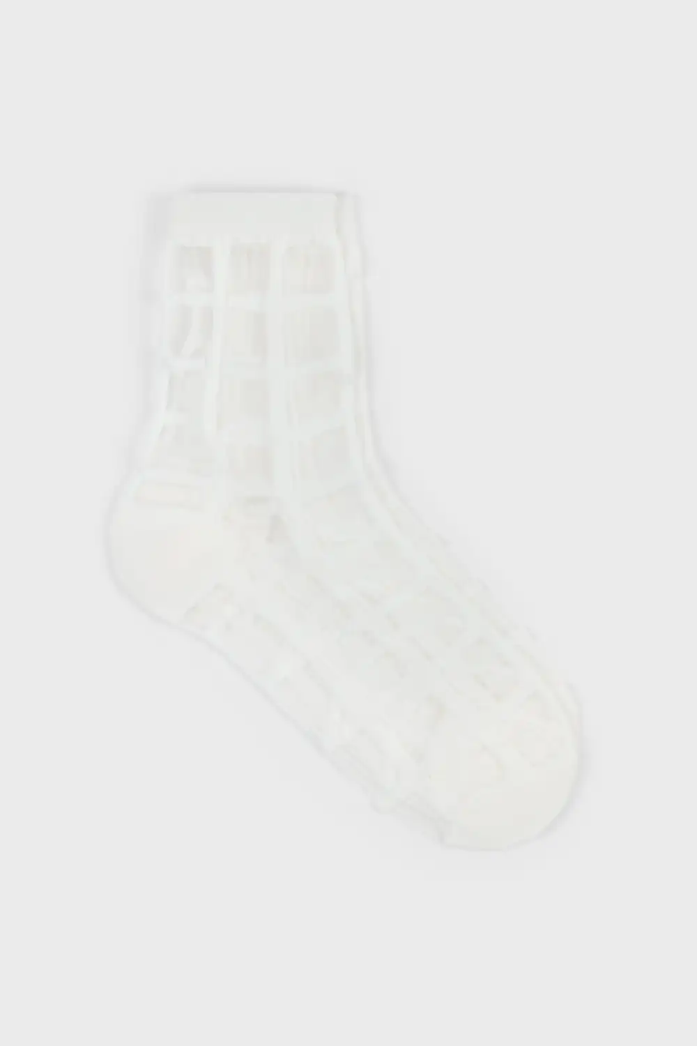 Classic Sheer Grid Socks