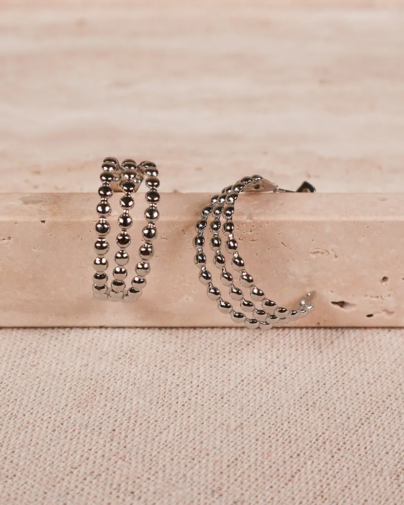 Modern Disc Drop Earrings