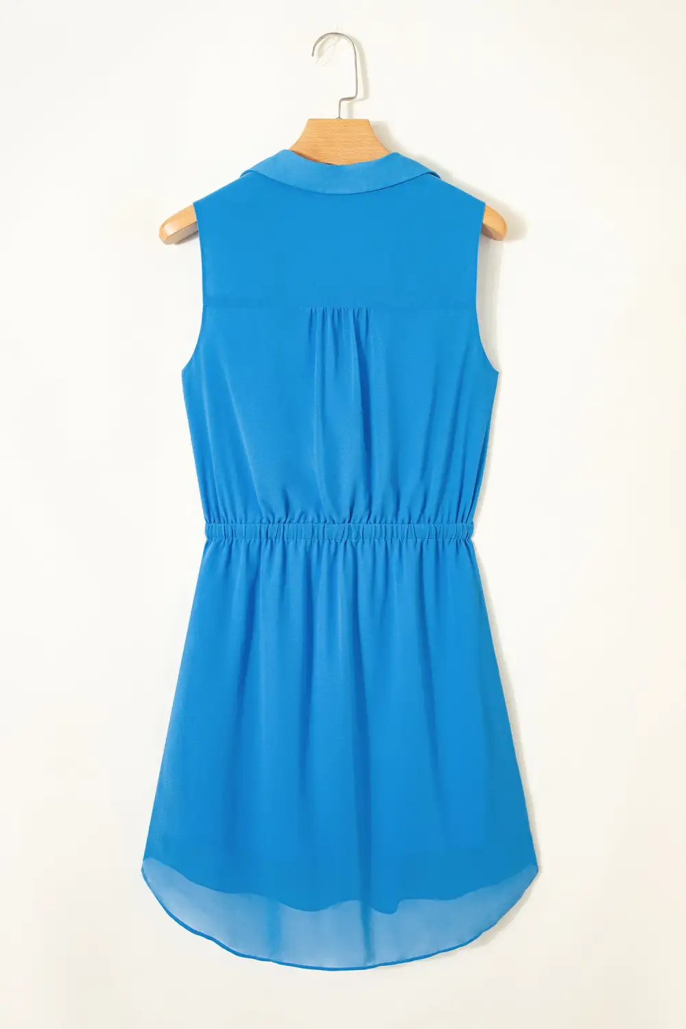 Button Front Collared Mini Dress