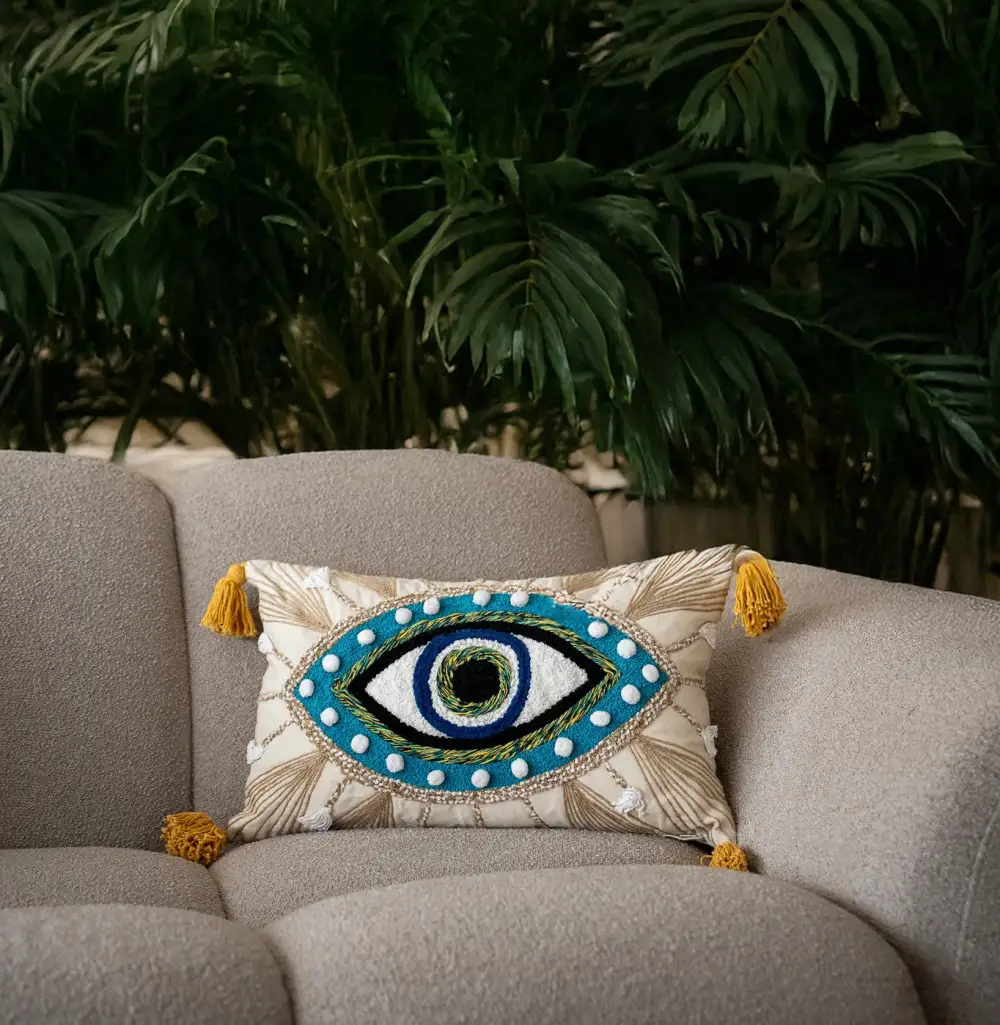 Symbolic Eye Accent Cushion Cover