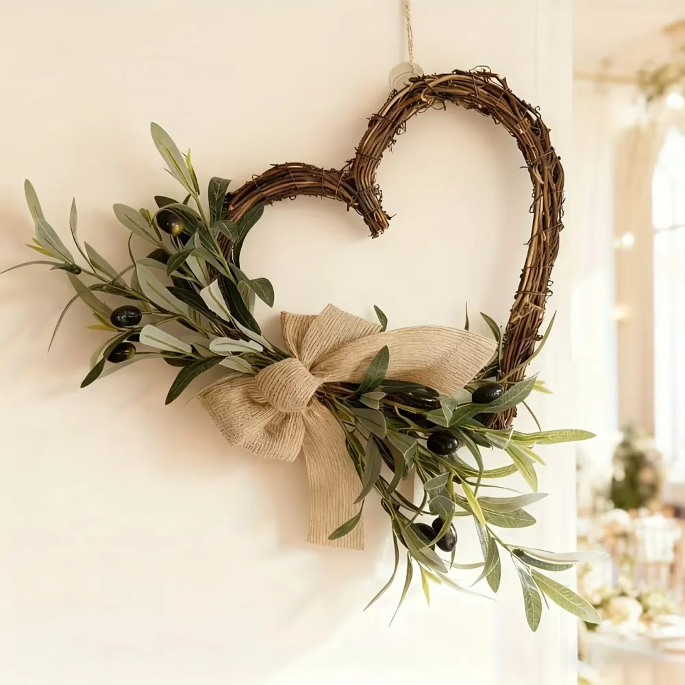 Heart-Shaped Olive Wreath