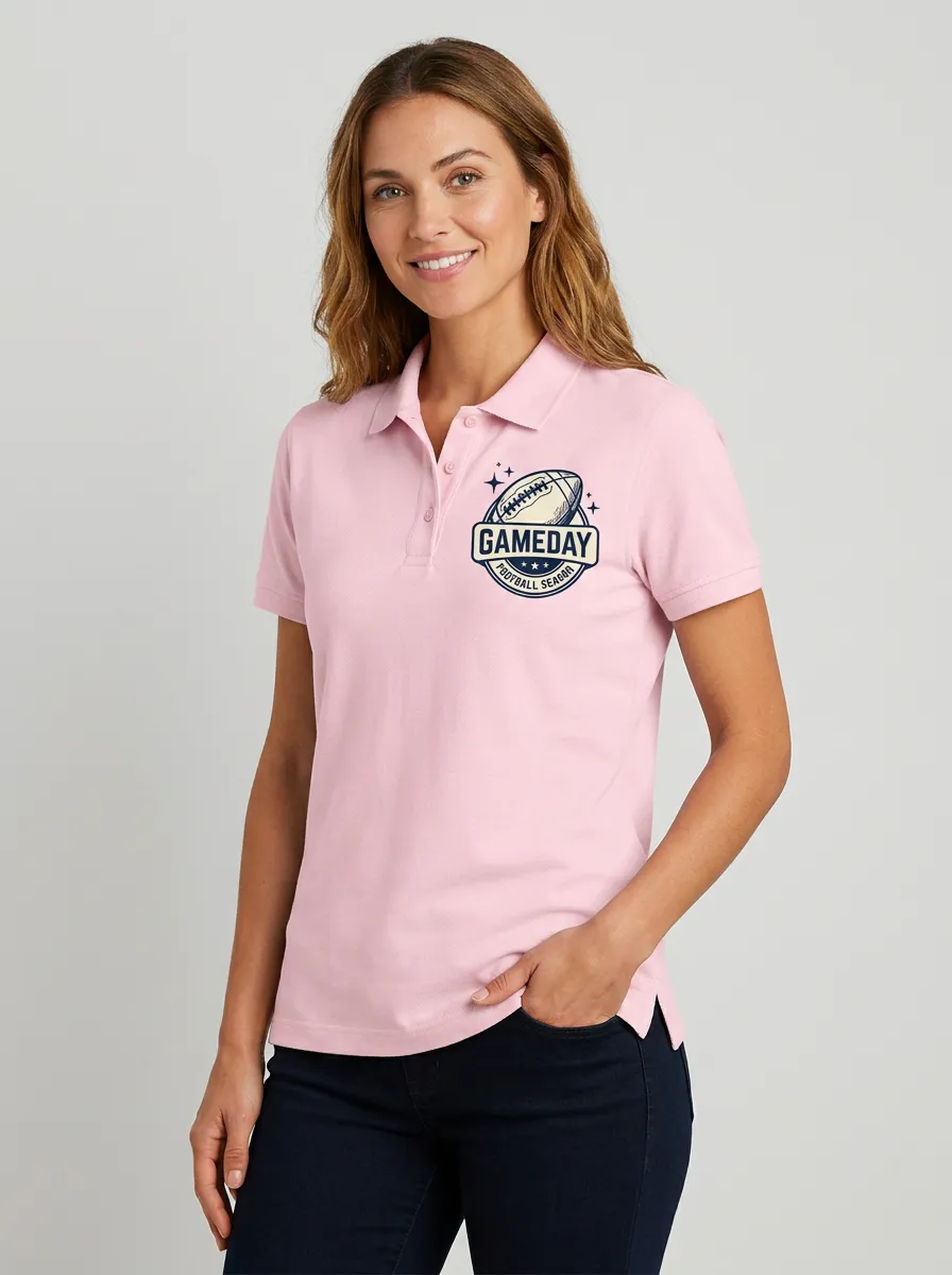 Football Inspired Casual Polo Shirt