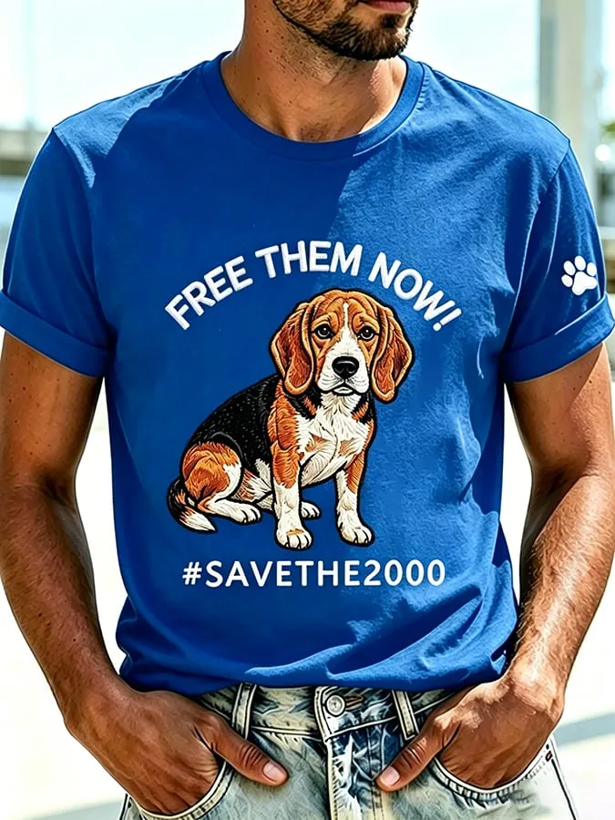 Men's Free Them Now! #Savethe2000 Printed Art Printed Print Top