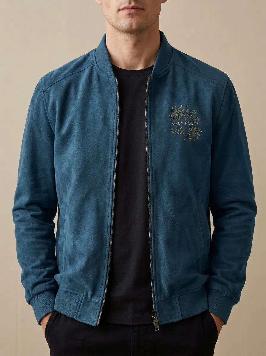 Nature Leaf Bomber Jacket