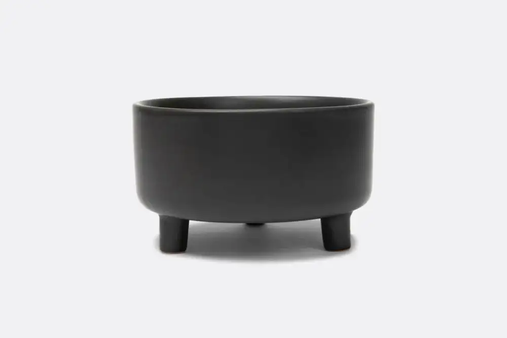 Footed Ceramic Dog Bowl