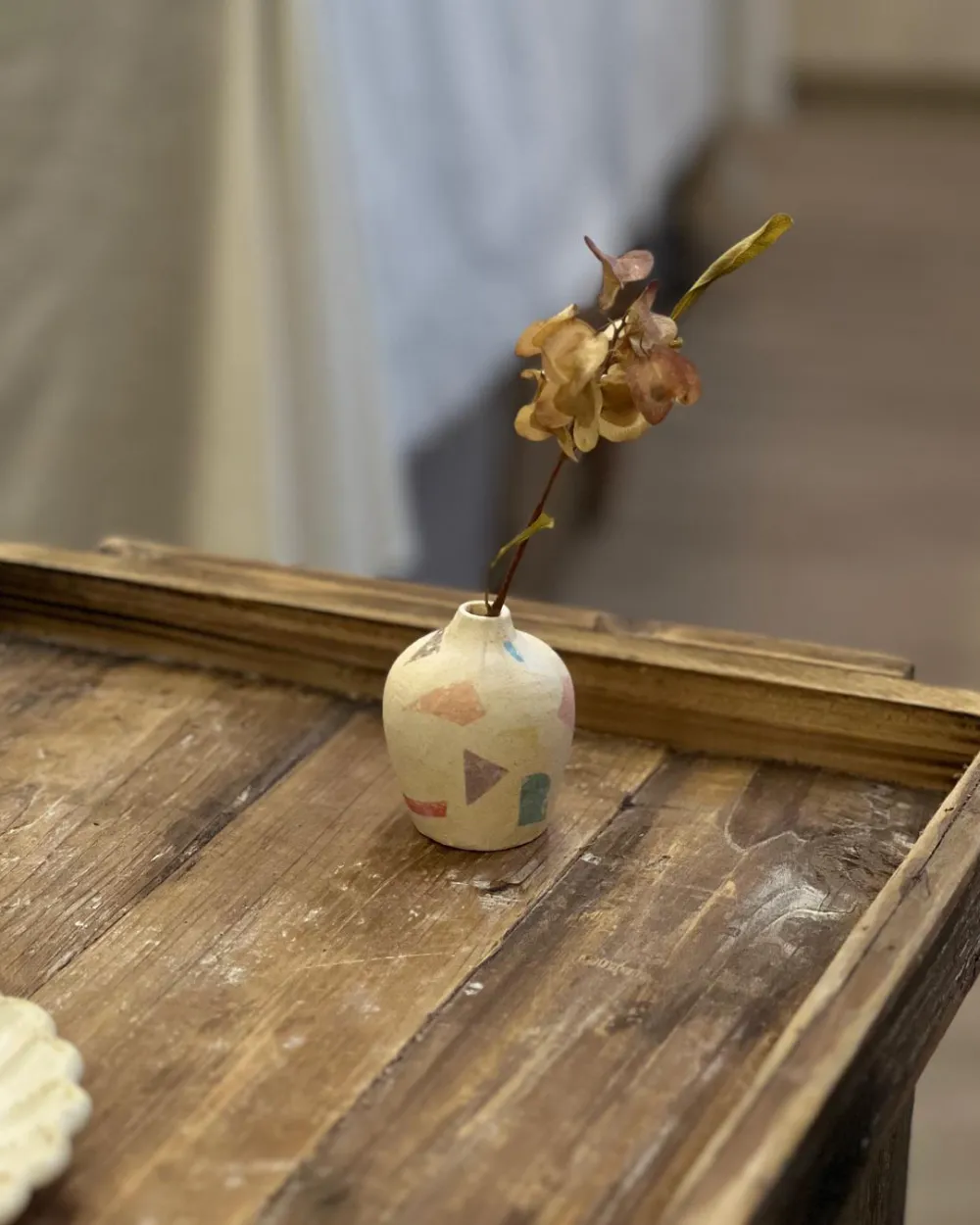 Geometric Ceramic Flower Vase