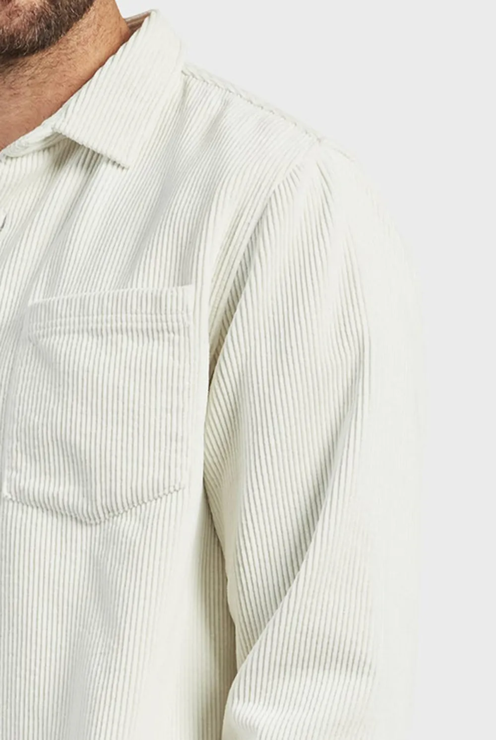 Cotton Cord Overshirt-Navy