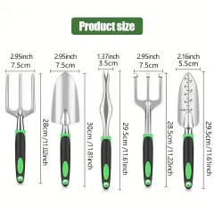 Stainless Steel 5-Piece Garden Tool Kit