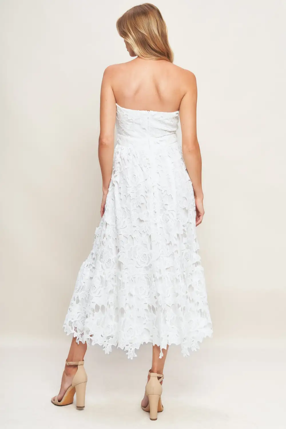 Modern Lace Midi Dress