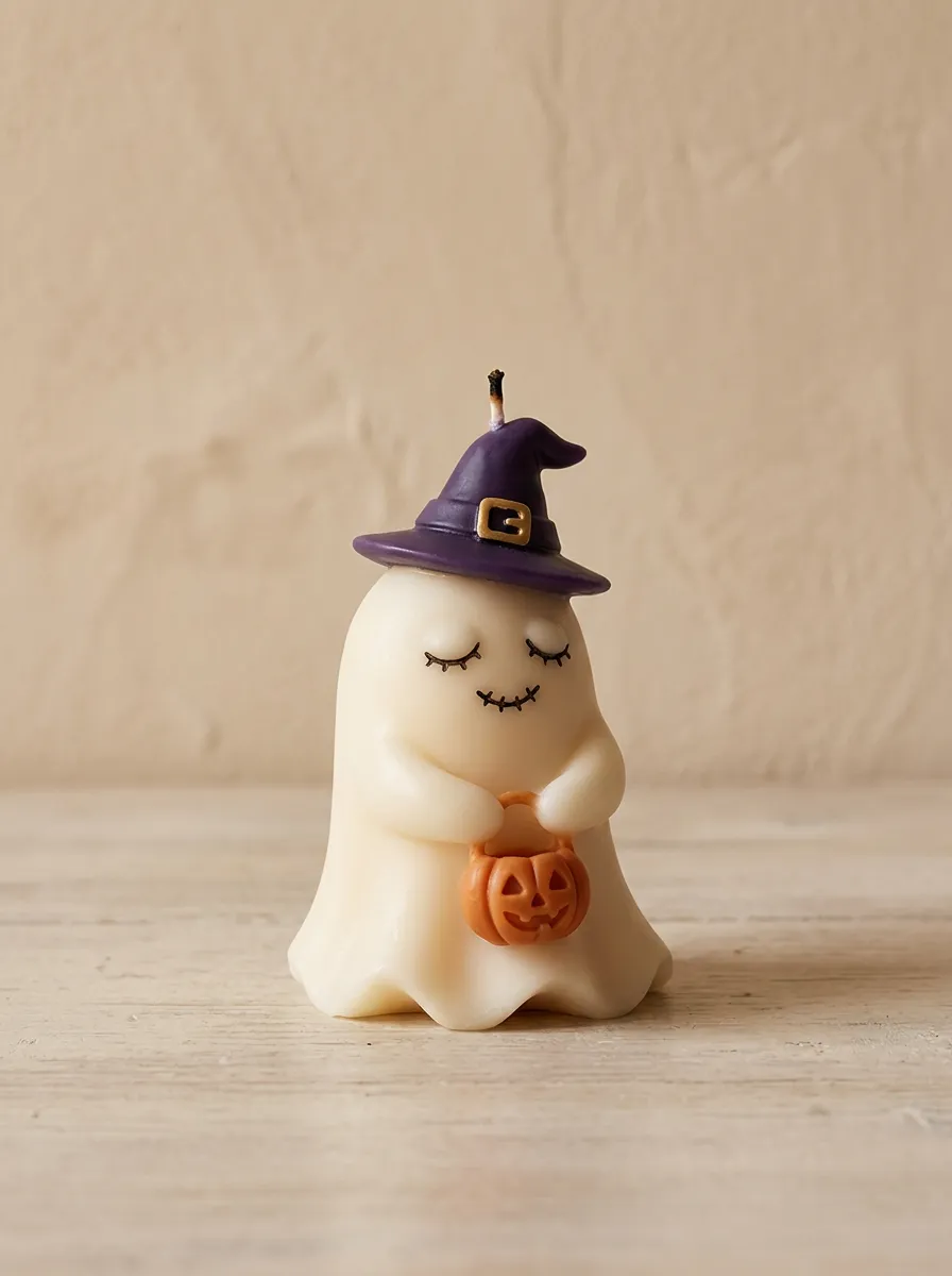 Halloween Ghost Witch Pumpkin Scented Candle