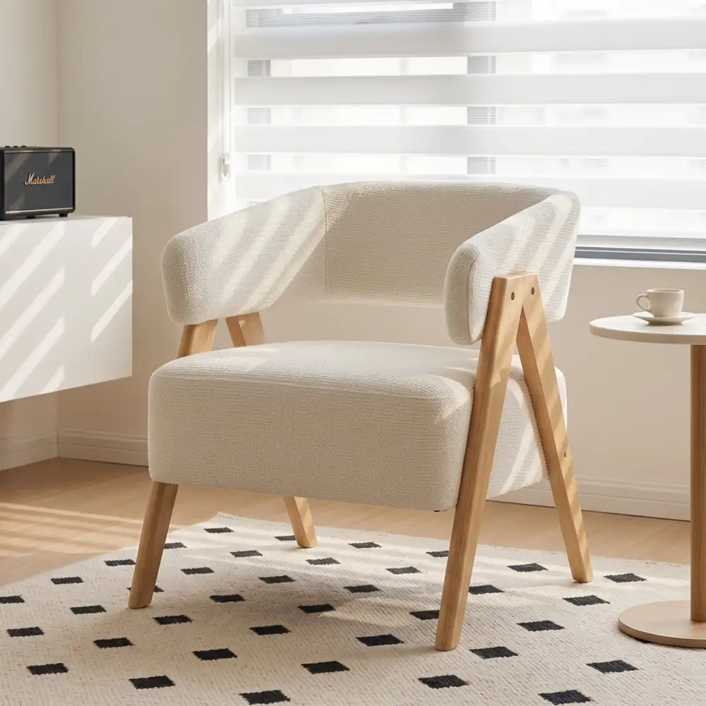 Lounge Ready Chenille Armchair