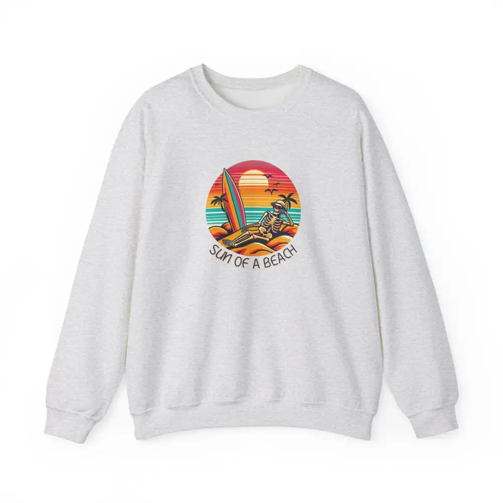 Skeleton Beach Graphic Crewneck Sweatshirt